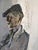 Mid-Century Modern 'The Gentleman' Vintage Swedish Figurative Portrait Oil Painting, Framed For Sale - Image 11 of 13