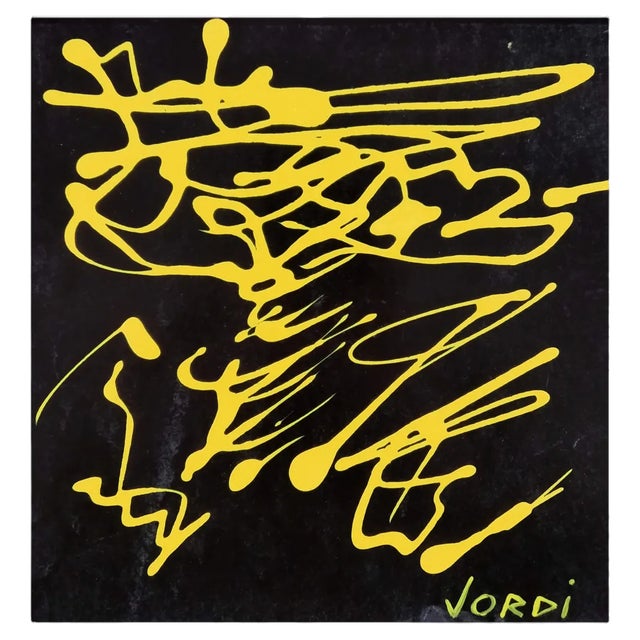 Jordi Mercade, Composition, 2000, Acrylic on Cardboard For Sale