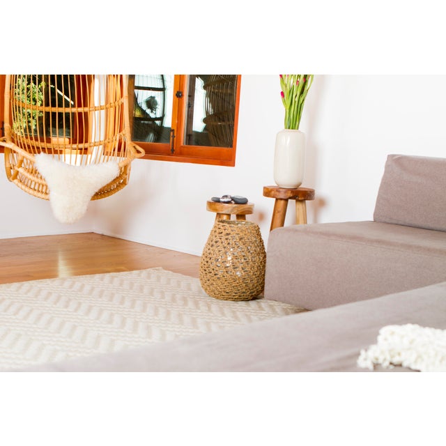 Exquisite Rugs Sutton Hand loom Wool Linen Rug-8'x10' For Sale - Image 9 of 11