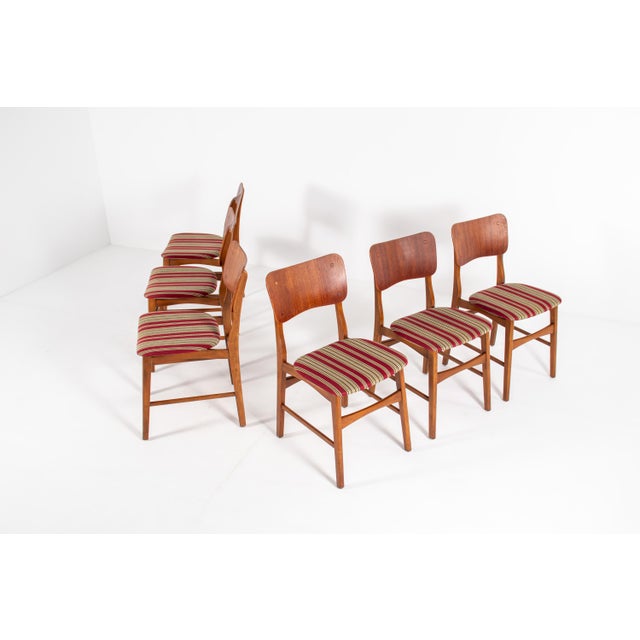 Vintage Teak Dining Chairs by Ib Kofod-Larsen, 1960s, Set of 6 For Sale - Image 10 of 13