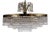 Brass and Lead Crystal 5-Light Chandelier by Joska Bodenmais, 1970s For Sale