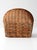 Wood Vintage Woven Rattan Basket With Handles For Sale - Image 7 of 13