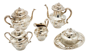 Silver Tea Service, Set of 6