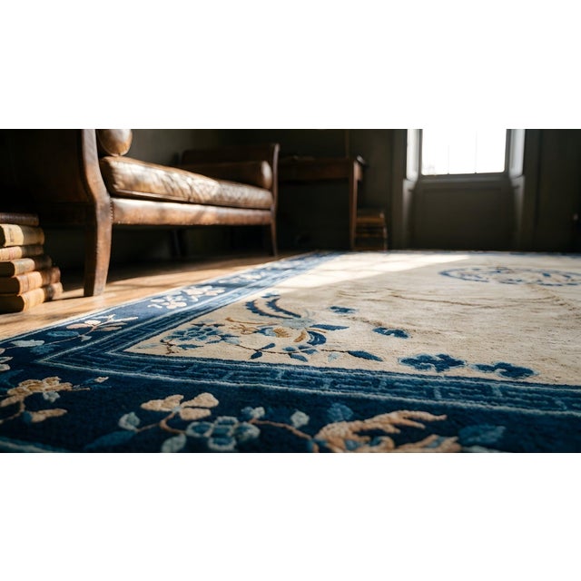 Early 20th Century Chinese Peking Carpet For Sale - Image 11 of 11