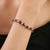 26.55 Ct Natural Red Garnet Statement Tennis Bracelet With Diamonds - Anniversary Gift For Sale - Image 4 of 14