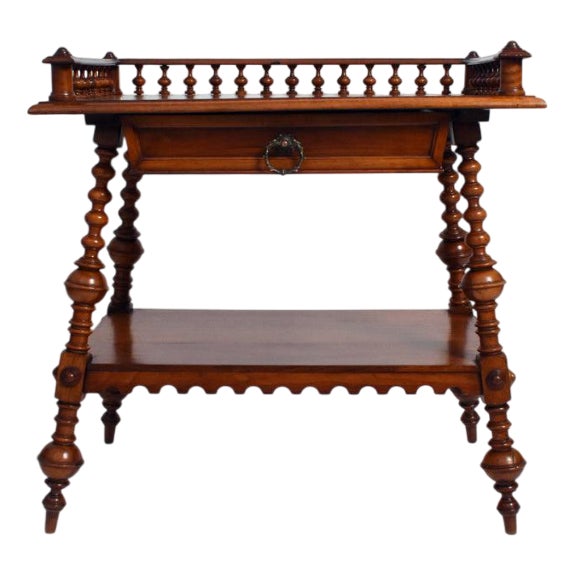 English Turned Wood Console, 1910s For Sale