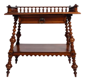 English Turned Wood Console, 1910s
