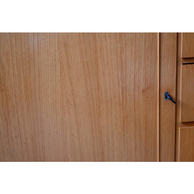 Small Vintage Scandinavian Sideboard in Light Oak, 1960s For Sale - Image 11 of 17
