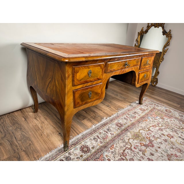 Late 18th Century South German Walnut Marquetry Writing Desk, C. 1780 For Sale - Image 4 of 13