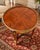 Old World Elegance | Antique French-Style Marquetry Guéridon Table with Brass Mounts and Decorative Basket. A Touch of...