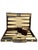 Mid-Century Modern Vintage Mid-Century Plaid Backgammon Game Set in Travel Case For Sale - Image 3 of 16