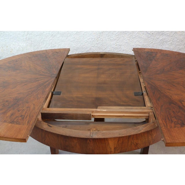Art Deco Dining Table with Chairs by Jindřich Halabala for Up Závody, 1920s, Set of 5 For Sale - Image 11 of 18