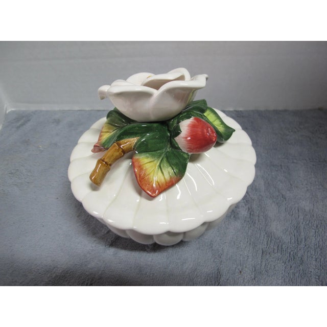 1998 Fitz and Floyd Flower Ivory Candy/Trinket Box For Sale In Cincinnati - Image 6 of 9