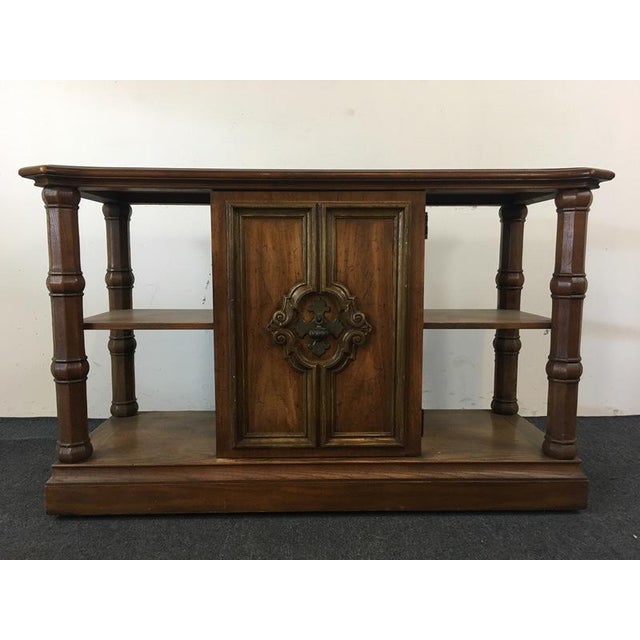 Vintage Wood Marble Top Sideboard Chairish