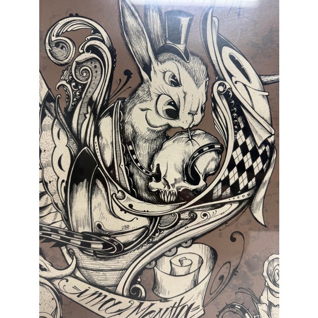 Vintage Original Hand Signed Greg Craola Simkins Ima Monsta Bunny Juxtapoz Print For Sale - Image 12 of 14