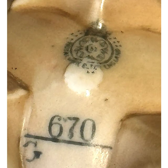 Cream Rare Antique Royal China Works Worcester Reticulated Pot Pourri Vessel / Vessel / Vase 1905. #670 For Sale - Image 8 of 8