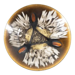 Mid-Century Modern Enamel on Copper Bowl by Edward Star for George Jones