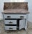 Gray Antique Walnut Washstand Commode Pink Marble Top Gray Cottage Distressed 1880s For Sale - Image 8 of 12