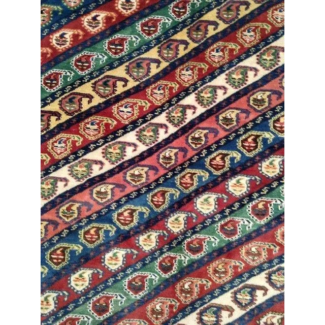 Wool on wool pile genuine hand made very fine Kazak rug-