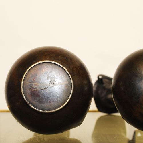 Japanese Meiji-Era Bronze Crane Vase, 1900 For Sale - Image 6 of 11