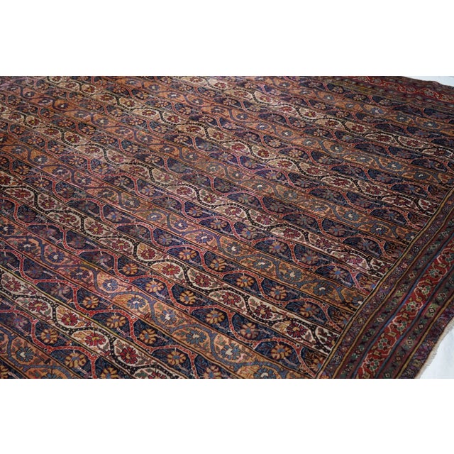 Fine Antique Tribal Qashqai Rug 8'4'' X 15'4'' For Sale - Image 9 of 12