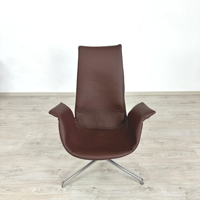 Mid-Century Modern Leather Chair by Fabricius & Kastholm, 1960s For Sale - Image 3 of 13