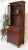 Brown Tall Narrow English Turn of Century Mahogany Georgian Secretary Beveled Glass For Sale - Image 8 of 13