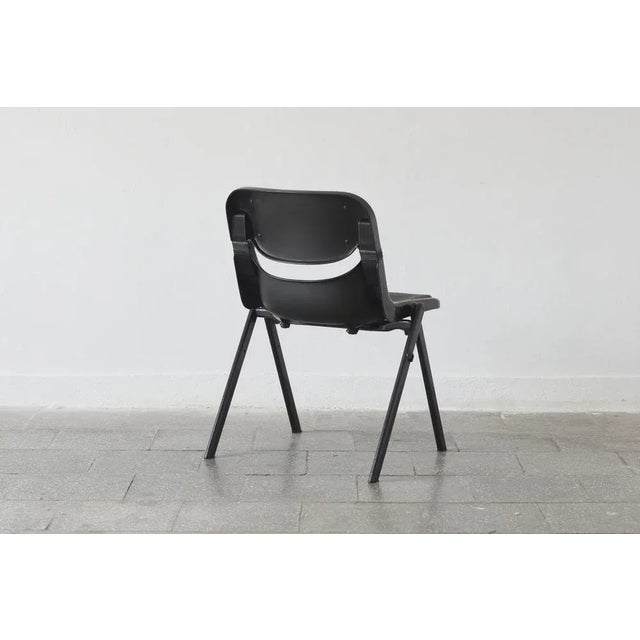 Black Dorsal Chair by G. Piretti & E. Ambas, Italy, 1980s For Sale - Image 3 of 8