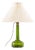 Deep Green Lamp from Holmegaard with Shade from Le Klint, 1960s For Sale