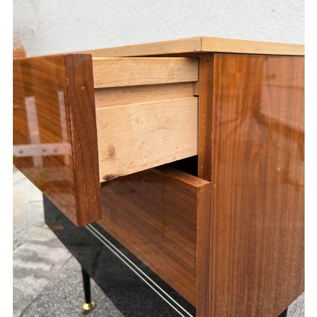 Vintage Art Deco Bedside Tables, 1960s, Set of 2 For Sale - Image 3 of 9