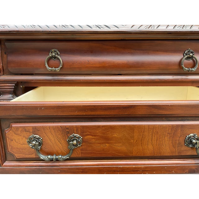 Traditional Louis Philippe Style 6-Drawer Tall Chest by Lifestyle Enterprise For Sale - Image 9 of 14