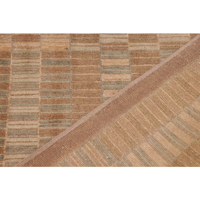 Beige Boho Chic Gabbeh Brown/Beige Wool Rug - 10'0'' X 13'4'' For Sale - Image 8 of 10