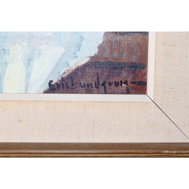 Eric Lundgren, Fruit Bowl, 1920s, Oil on Canvas For Sale - Image 9 of 11