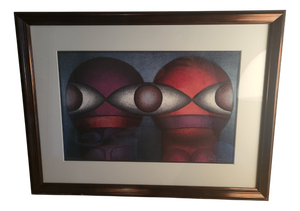 Jos Decordier, Composition with Two Figures, 1970s, Lithograph