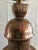 1950s Copper and Brass Table Lamp on Wood Base For Sale - Image 4 of 10