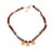 Early 21st Century Ethnic Boho Gold Spiral Charm Beaded Choker Necklace For Sale - Image 5 of 12