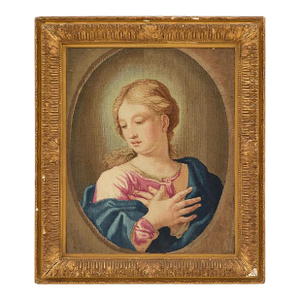 19th Century Aubusson Tapestry of "Madonna Annunciation"