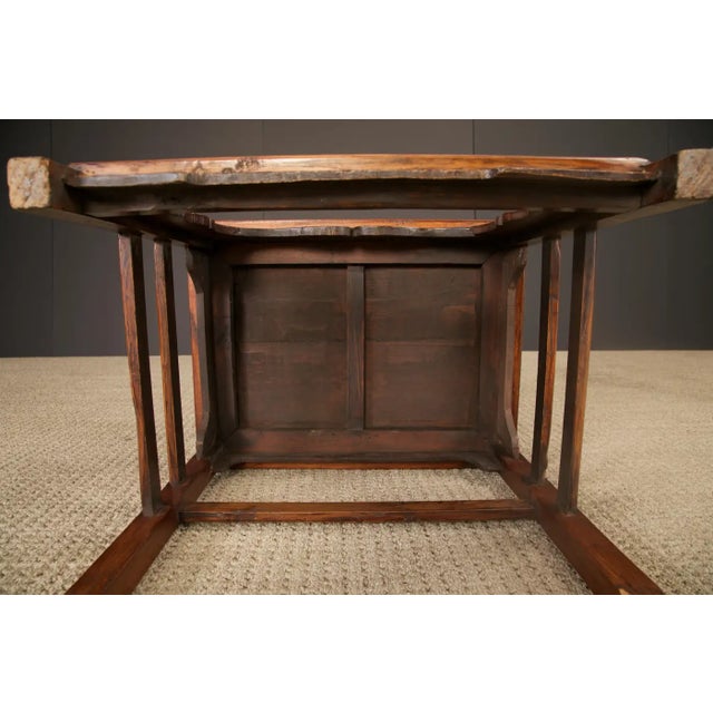 Pair of Qing Dynasty Chinese Horseshoe-Back Armchairs in Carved Elmwood For Sale - Image 18 of 18