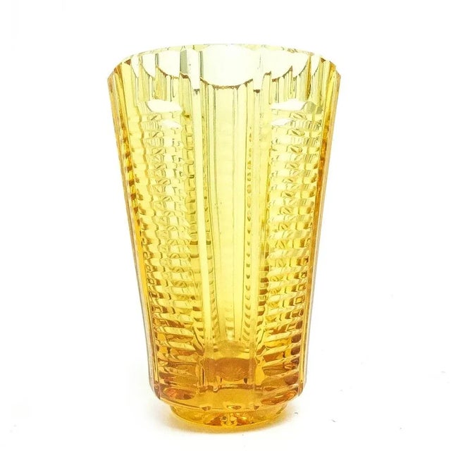Glass Polish Art Deco Vase from Josephine Glassworks, 1930s For Sale - Image 7 of 10