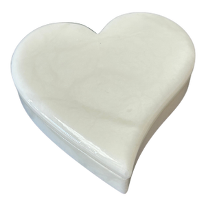 Vintage Genuine Volterra Alabaster Swivel Top Trinket Box | Hand-Carved Italian Marble Jewelry Box | Made in Italy