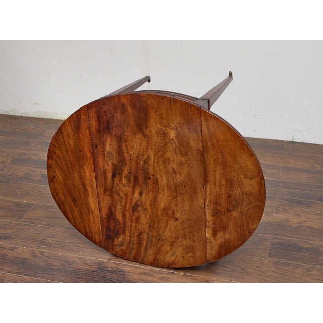 English 19th Century Mahogany Pembroke Table With Tapered Legs on Casters For Sale - Image 13 of 13
