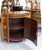 One of a Pair of English Satinwood, Mahogany and Painted Serpentine Cabinets, Mid 19th Century For Sale - Image 11 of 12