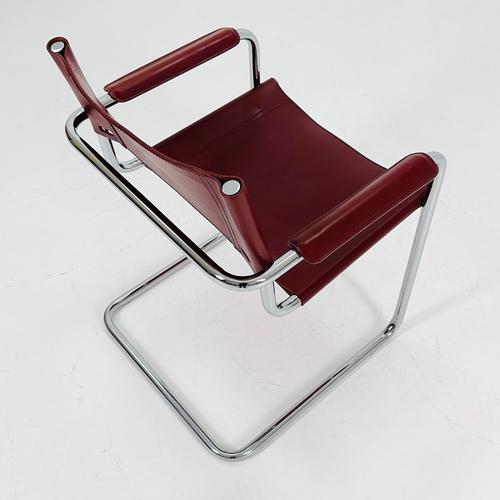 Centro Studio Desk Chair by Mart Stam & Marcel Breuer for Fasem, Italy, 1970s For Sale - Image 10 of 11