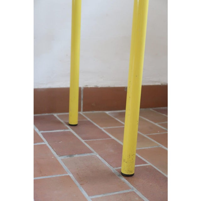 Metal Yellow Lacquered Metal Desk attributed to Giandomenico Belotti for Fly Line, Italy, 1970s For Sale - Image 7 of 12