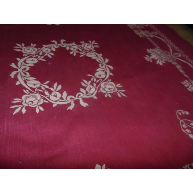 Purple Pre-War Tablecloth, 1930s For Sale - Image 8 of 9