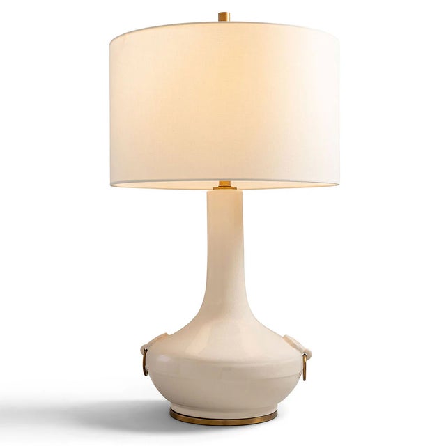 Lotus Cream Lamp For Sale In Chicago - Image 6 of 6