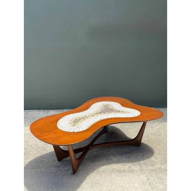 Vintage Biomorphic Mosaic Top Coffee Table For Sale In West Palm - Image 6 of 12