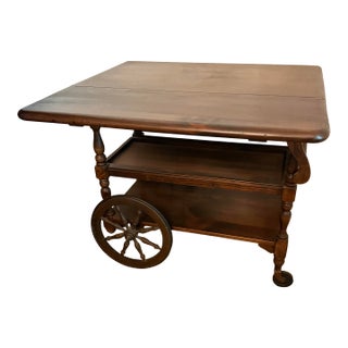 1970s Ethan Allen Tea Cart For Sale