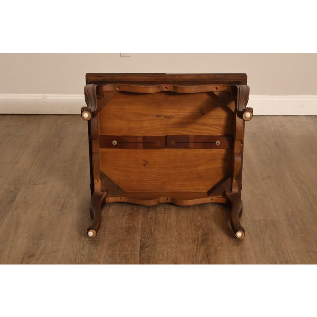Henredon French Louis XV Style Oak Expanding Coffee Table For Sale - Image 15 of 18