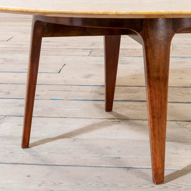 Marble and Wooden Coffee Table by Gio Ponti, 1951 For Sale - Image 6 of 7